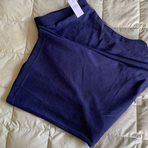 Blue stretch pants wide leg